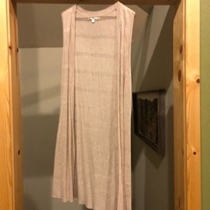 Light tank top cardigan